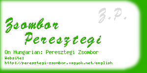 zsombor peresztegi business card